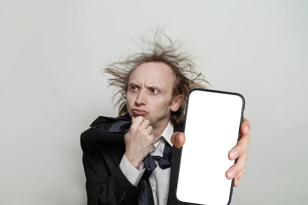A person looking stressed and overwhelmed while being bombarded with notifications and flashing images from social media on their phone. The scene should convey a sense of chaos and anxiety, contrasting with concepts of mindfulness and peace.