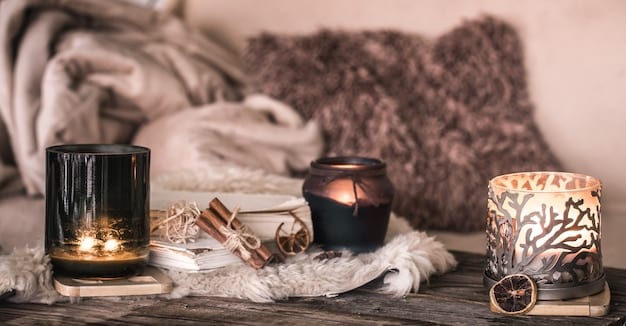 A softly lit meditation space with a comfortable cushion, a small altar with crystals, and a calming aromatherapy diffuser, creating a serene and inviting atmosphere for intuitive meditation.