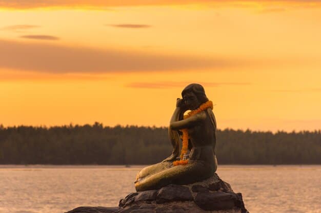 A serene image of a person meditating by the ocean at sunset, capturing the sense of peace, spiritual connection, and expanded awareness that Neptune in Pisces can bring.