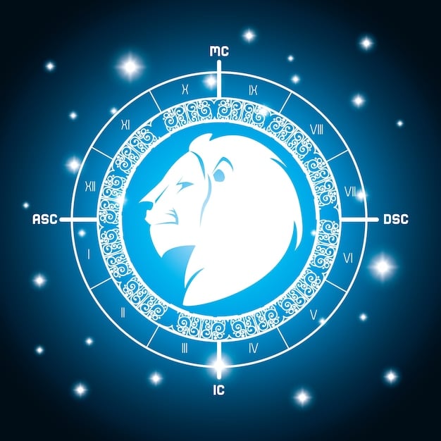 A graphic showing the zodiac wheel with Mars highlighted in a specific sign, perhaps Leo or Aries, connected by lines to represent astrological aspects with other visible planets. This signifies the complex interplay of energies during the retrograde period.