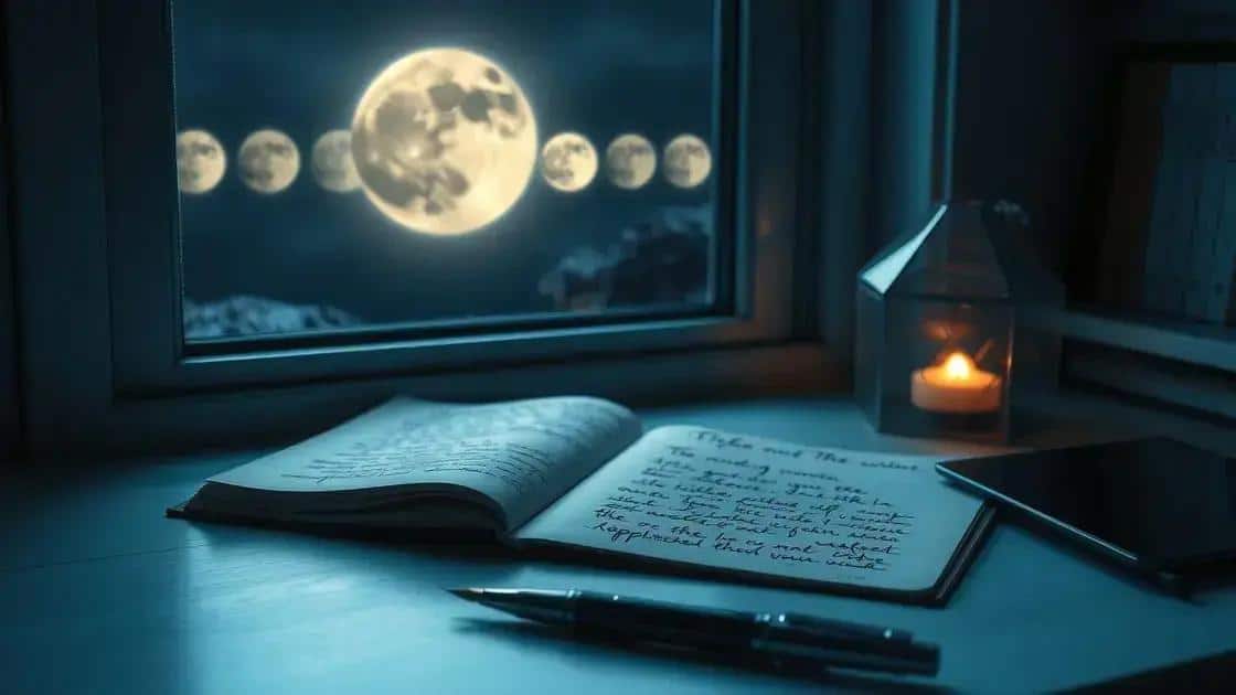 Benefits of journaling during the lunar cycle