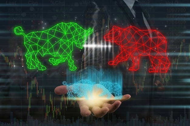 A split image contrasting a traditional stock market chart with various zodiac symbols arranged in a circular pattern, symbolizing the blend of conventional finance and astrological influences in investment strategies.