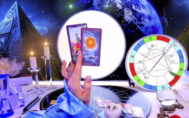 An image that visually connects the concepts of astrology and career. For example, an illustration showing zodiac signs as different career paths where each sign is represented by an icon related to their strengths/ recommended career paths from different design styles to represent different career paths.