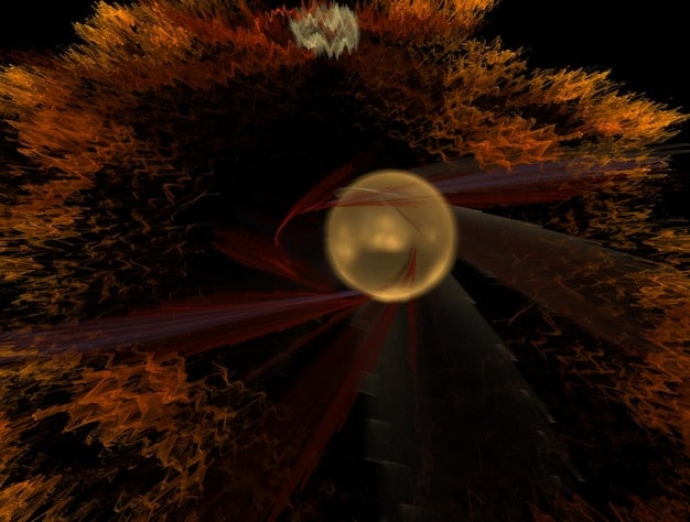An artistic rendering showing cosmic rays impacting the Earth's atmosphere, with a focus on how magnetic fields deflect some rays. The image includes labels pointing to the magnetosphere and areas of higher and lower cosmic ray concentrations.