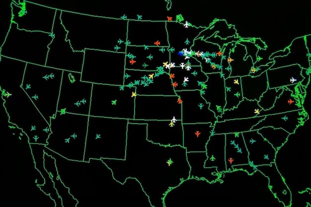 A map of the United States illustrating the potential impact zones of a severe geomagnetic storm on power grids and communication networks. The map highlights areas at higher risk of experiencing disruptions due to their geographical location and infrastructure vulnerability.