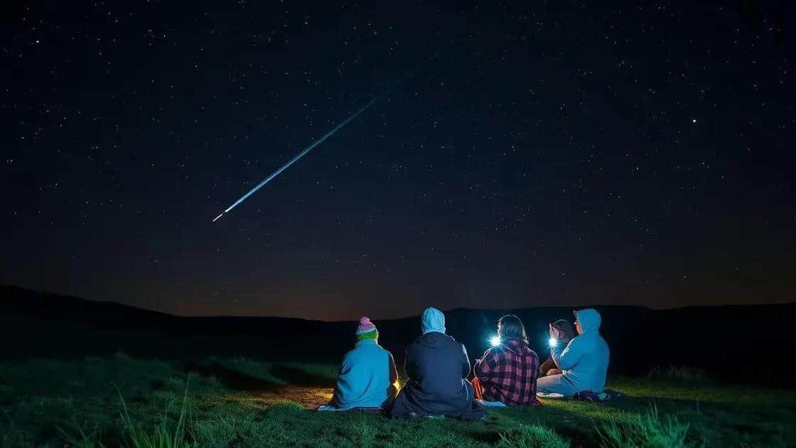Safety during meteor shower events