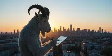 Capricorn analyzing 2025 financial charts and investment data on a tablet