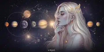 Virgo woman contemplating 2025 relationship astrology