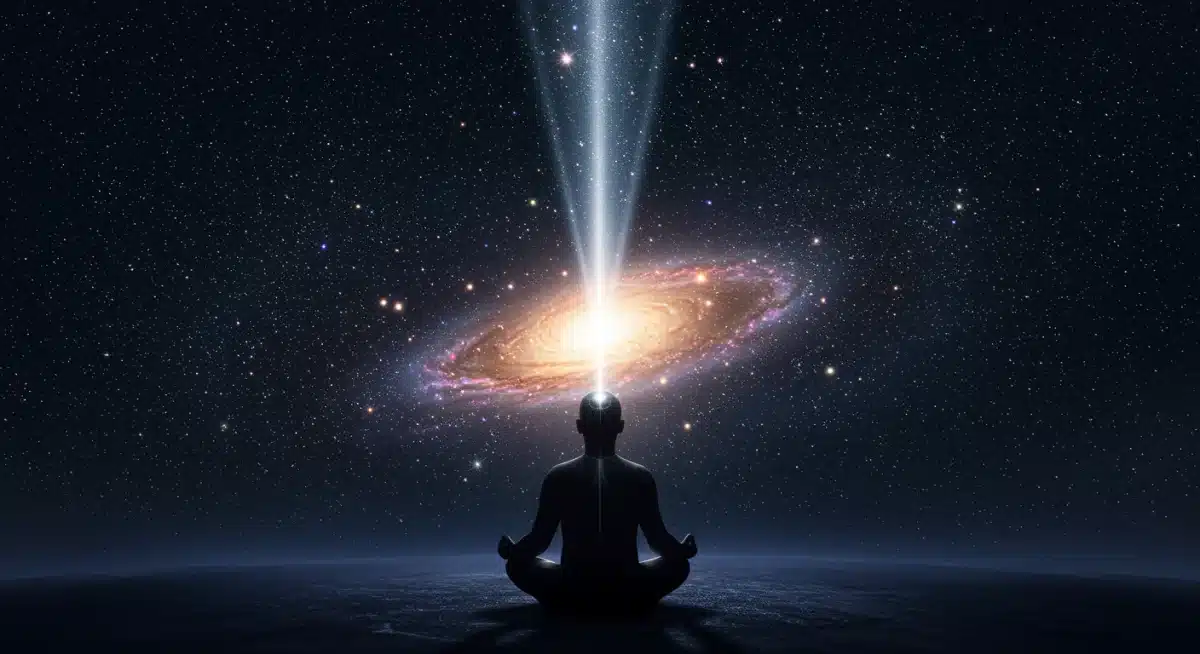 Meditation and cosmic energy connection during galactic alignment