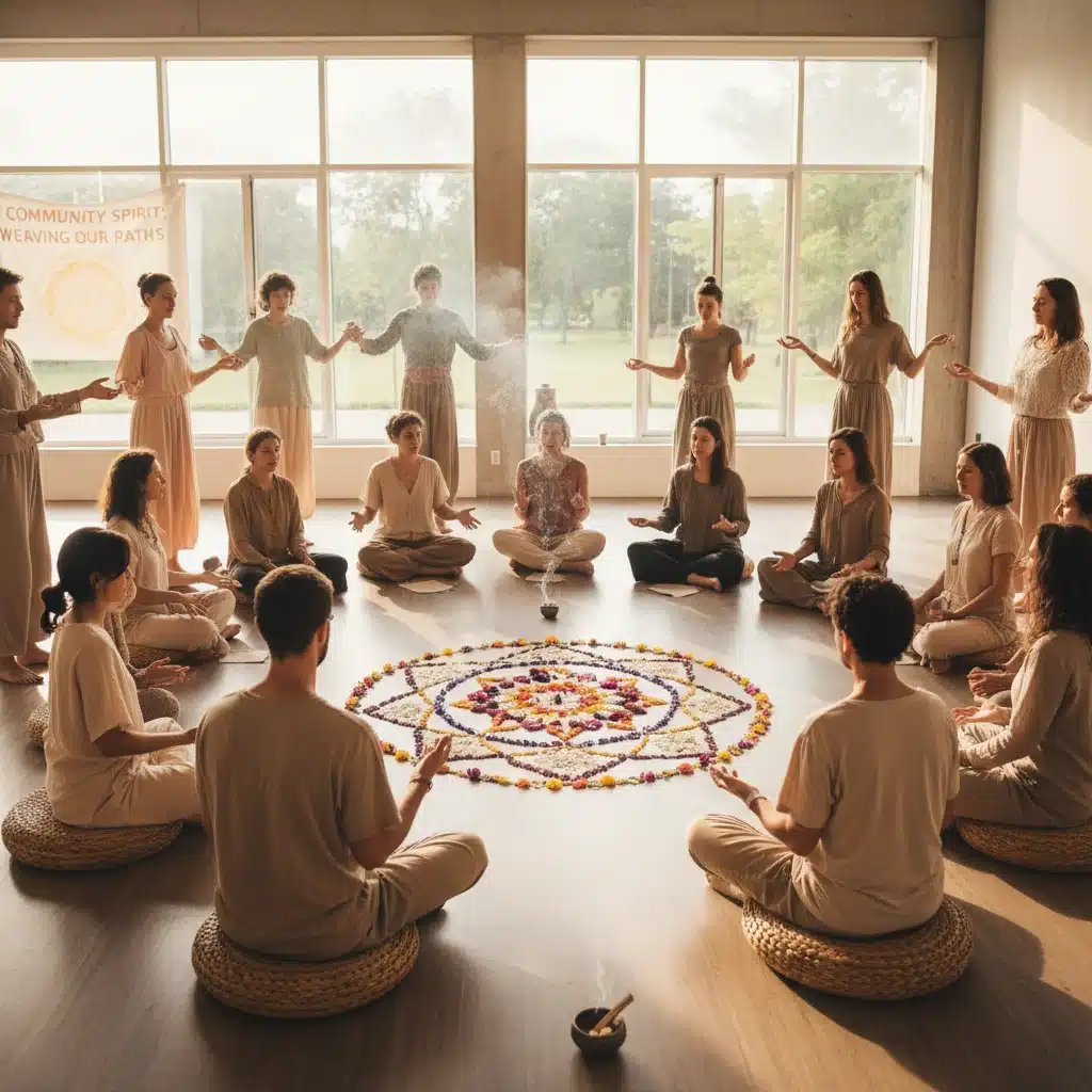 Group participating in a spiritual workshop, fostering community and shared growth.
