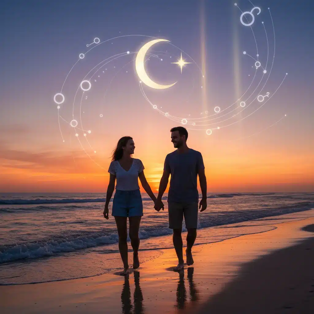 Couple walking hand-in-hand, symbolizing romantic connection and shared future.