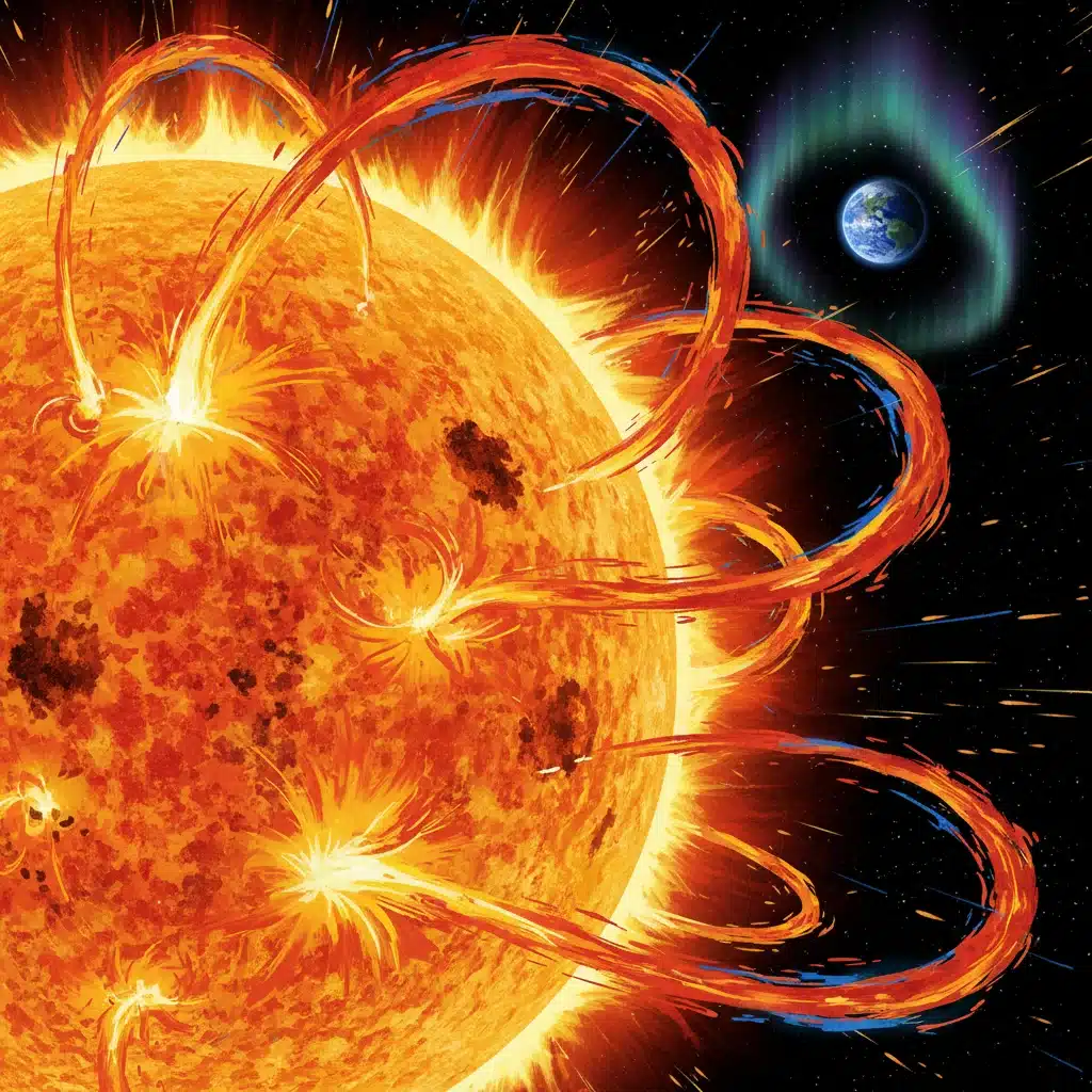 Solar Cycle 25 in 2026: Predicting 5 Key Solar Activity Peaks and Their Earthly Effects